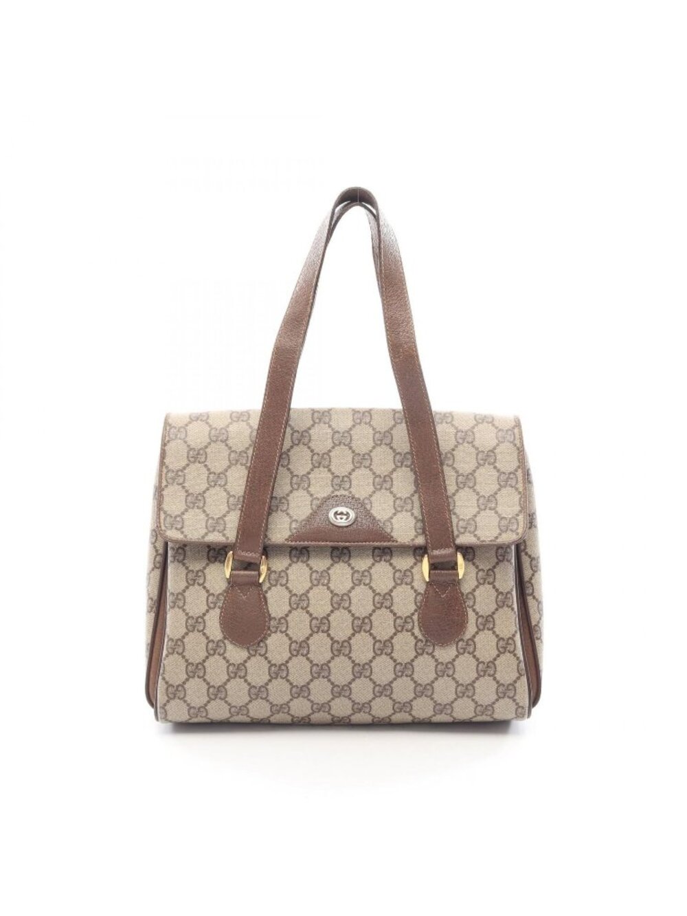 Gucci GG Supreme 116 20 Leather Shoulder Bag